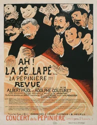 &39;Ah! La Pé ... La Pé ... La Pepinière !!! &39;, cartaz de um show de variedades no Nursery Concert, 1898